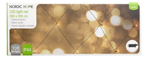 NORDIC HOME LED light net, for indoor/outdoor use, 300 x 200 cm