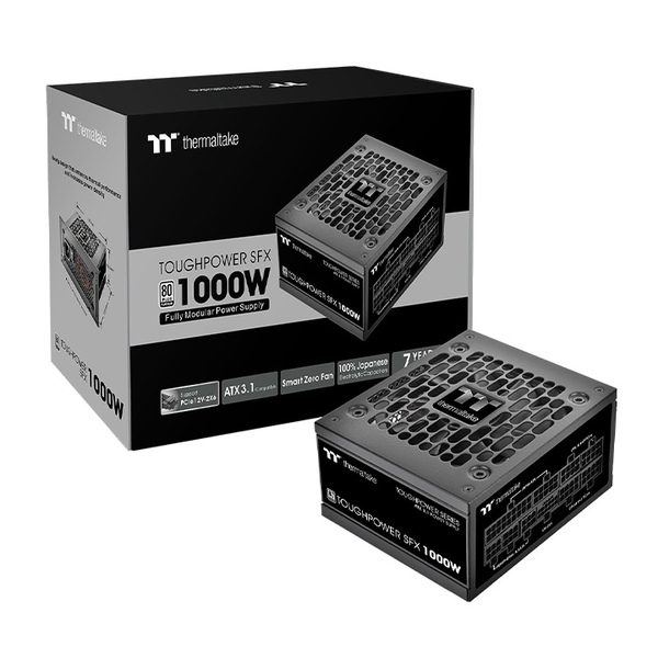 Thermaltake Toughpower SFX 1000W ATX 3.1 -virtal&auml;hde, 80 Plus Platinum