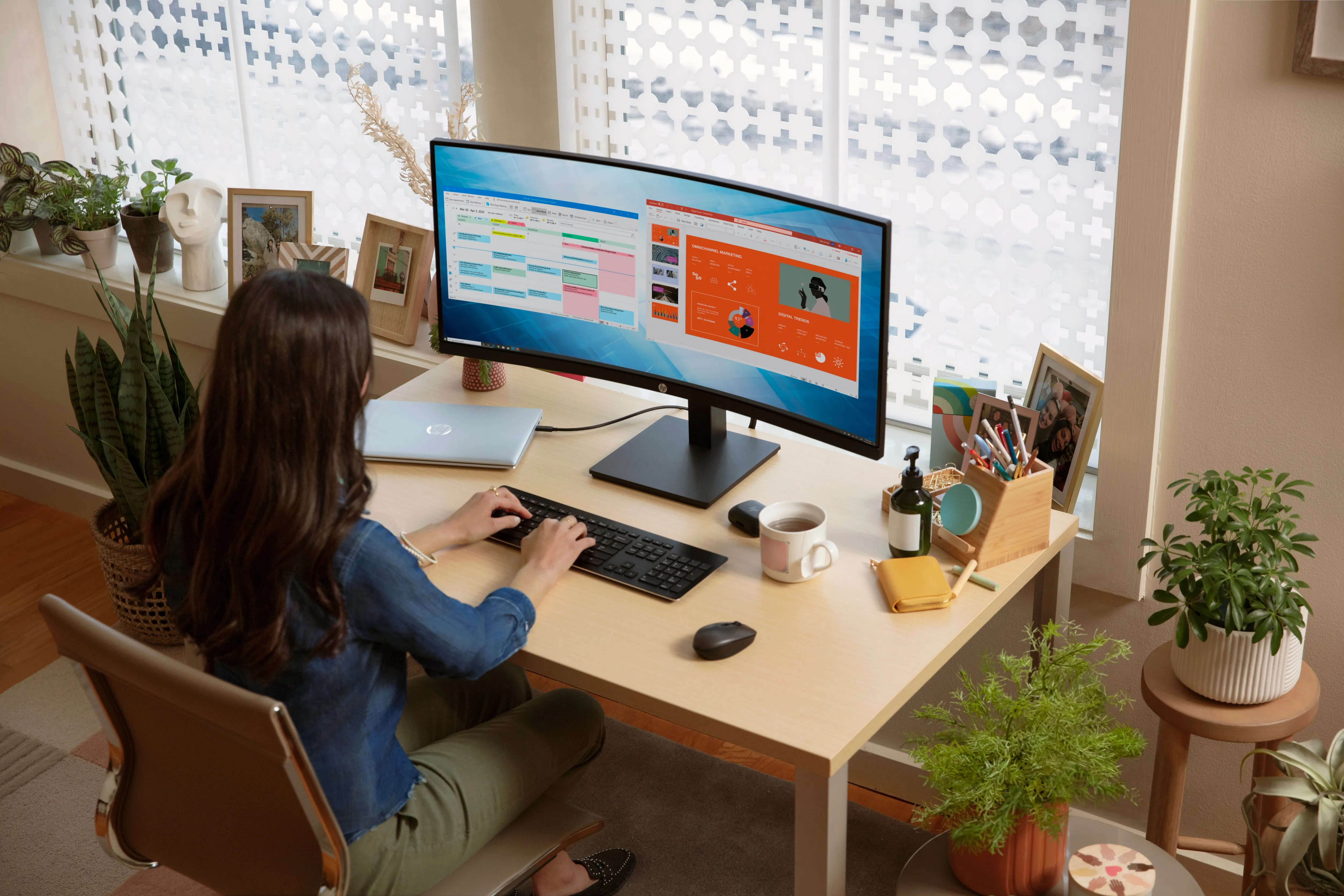 HP 34&quot; P34hc G4, UWQHD, USB-C, VA - curved sk&auml;rm