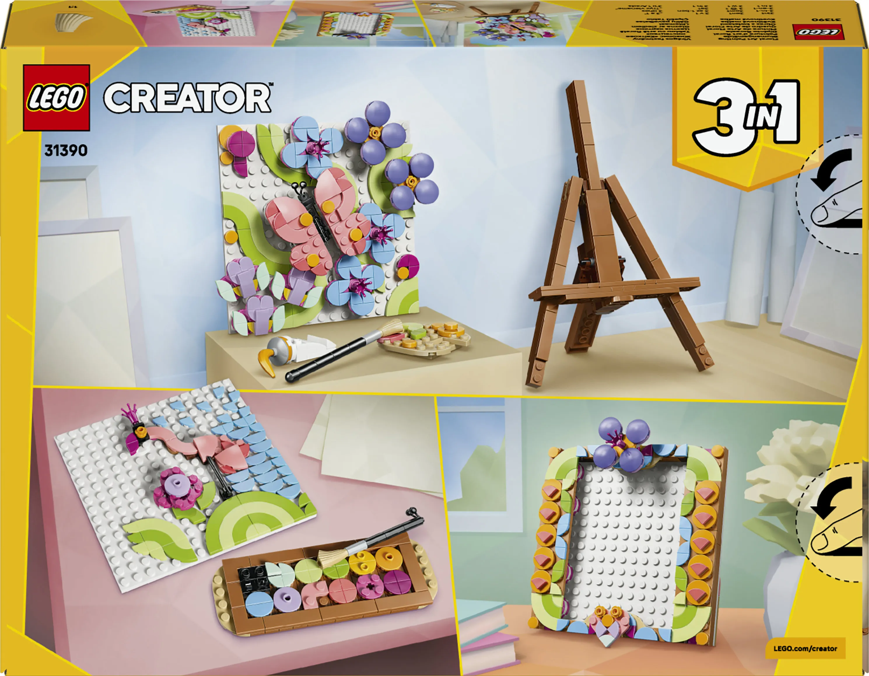 LEGO Creator 3-in-1 Floral Art Decor Painting 31390