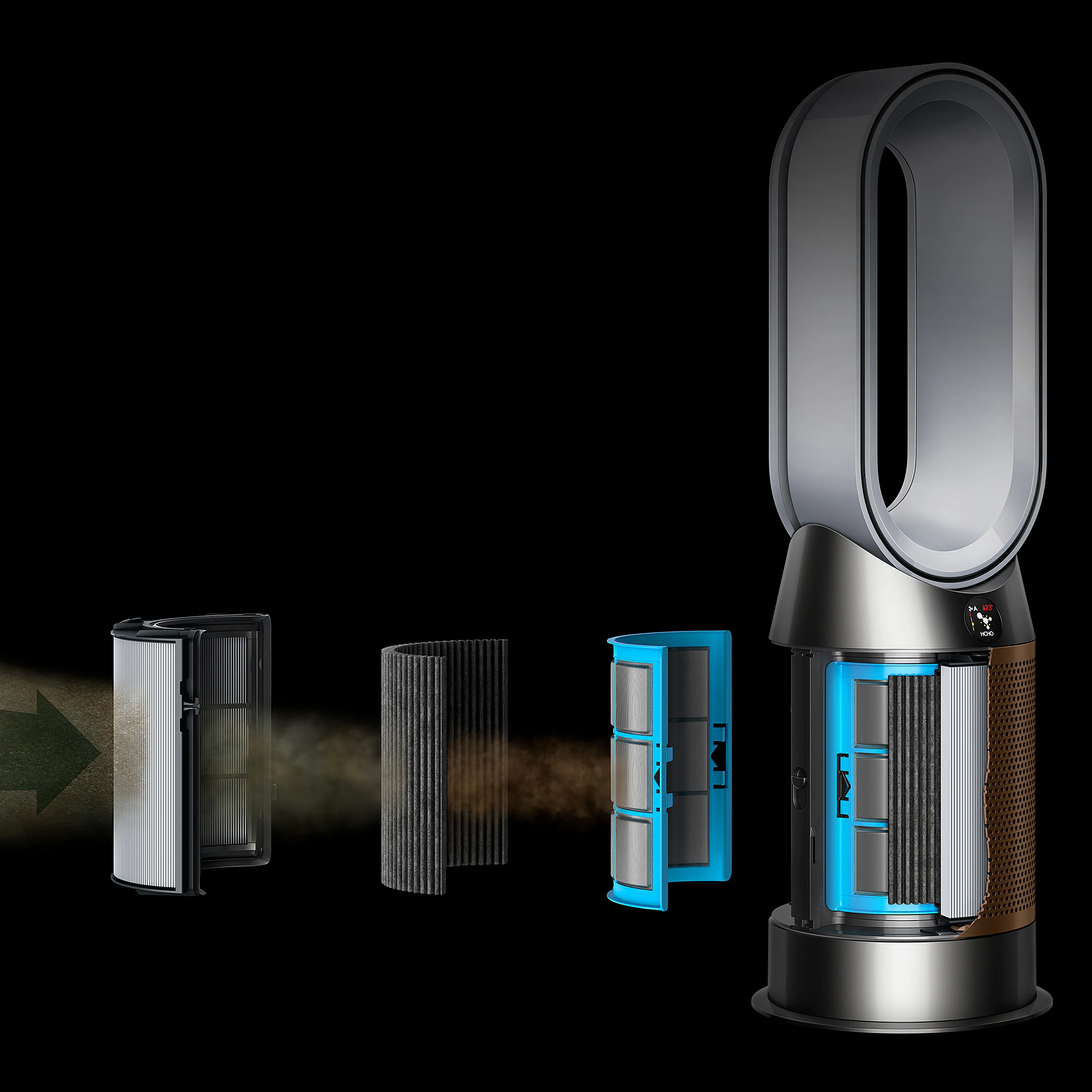 Dyson Purifier Hot+Cool Formaldehyde HP09 -ilmanpuhdistin, tuuletin &amp; l&auml;mmitin