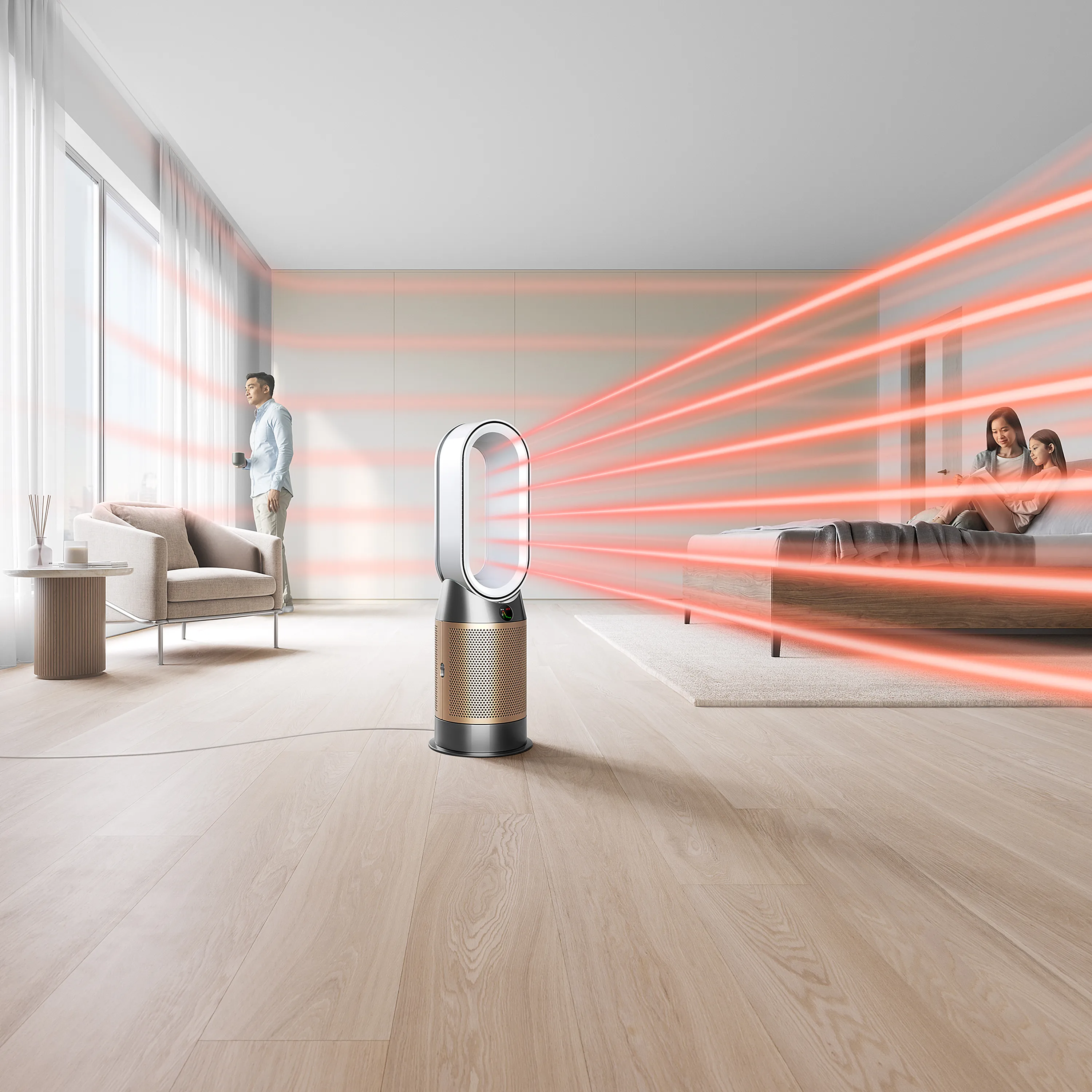 Dyson Purifier Hot+Cool Formaldehyde HP09 -ilmanpuhdistin, tuuletin &amp; l&auml;mmitin