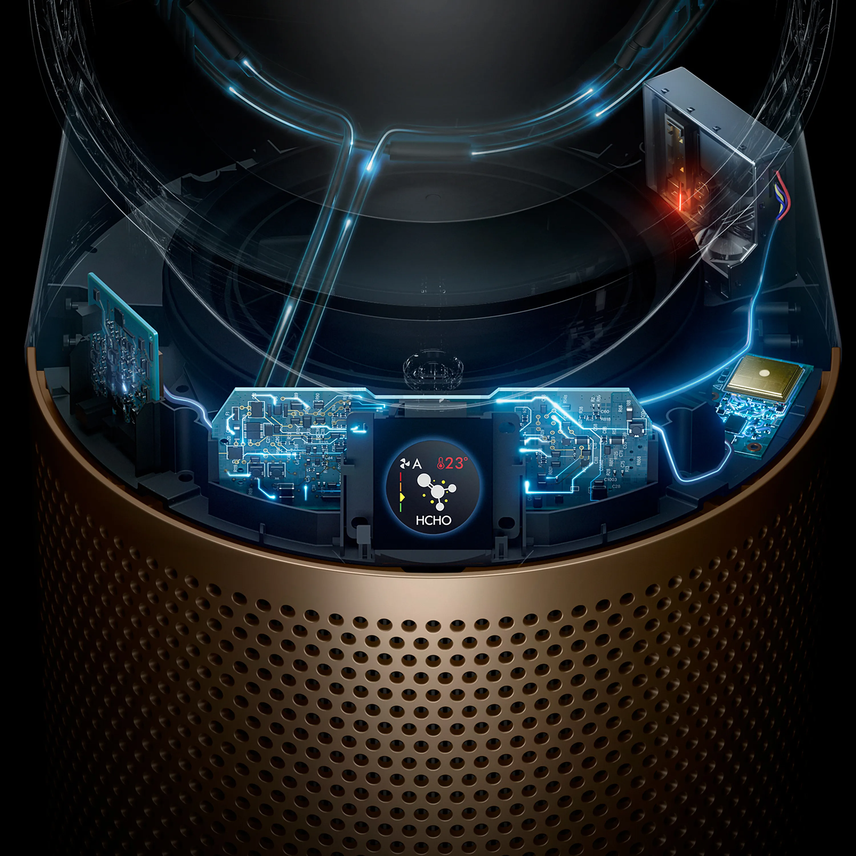 Dyson Purifier Hot+Cool Formaldehyde HP09 -ilmanpuhdistin, tuuletin &amp; l&auml;mmitin