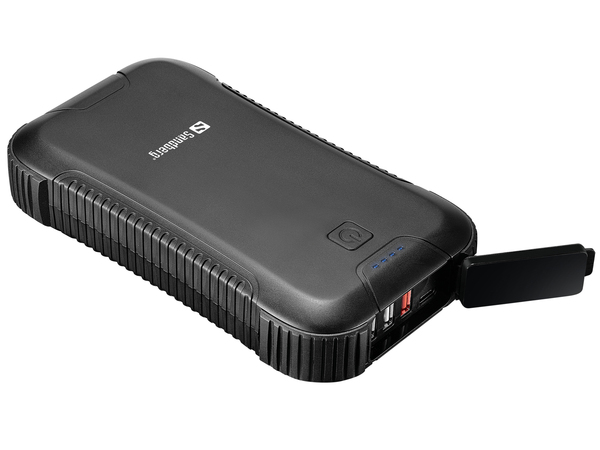 Sandberg Survivor - powerbank, 30000 mAh, Svart