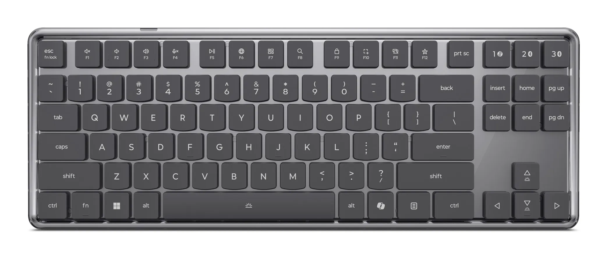 Lenovo Wireless Multi-Mode 8000 -mekaaninen n&auml;pp&auml;imist&ouml;, harmaa