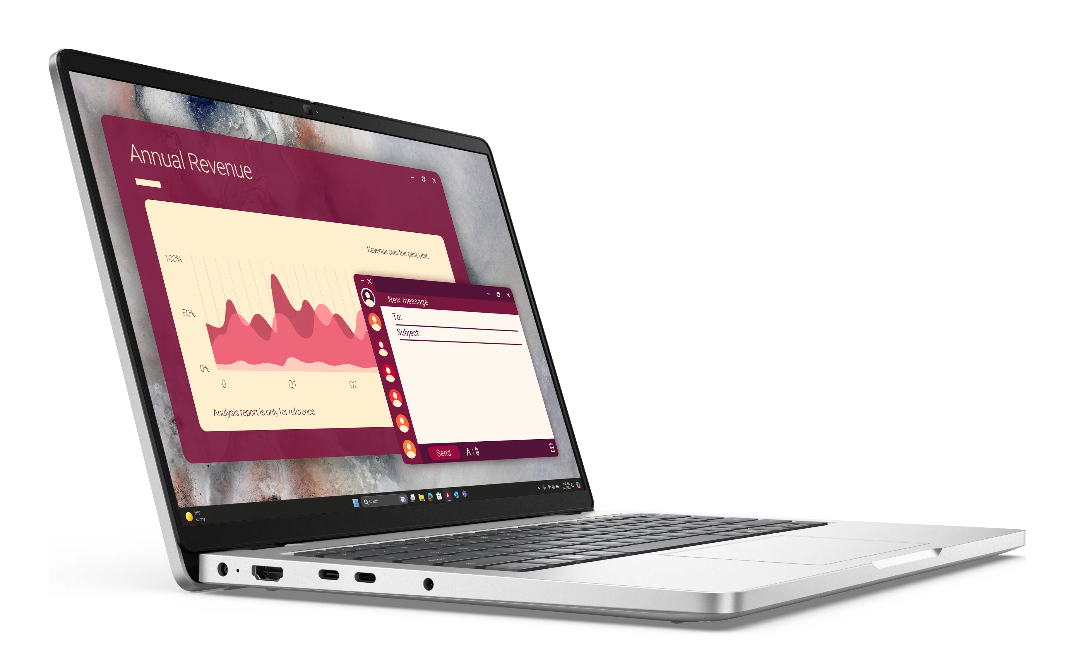 Dell Pro PC14250 14&quot; 255U, 16GB, 512GB SSD, Not available, Win 11 Pro - gaming notebook, Platinum