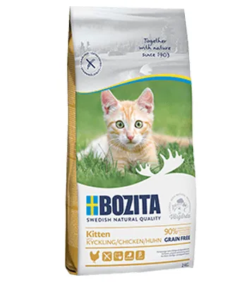 Bozita Feline Kitten Grain Free Chicken, Dry food for cats, 2kg