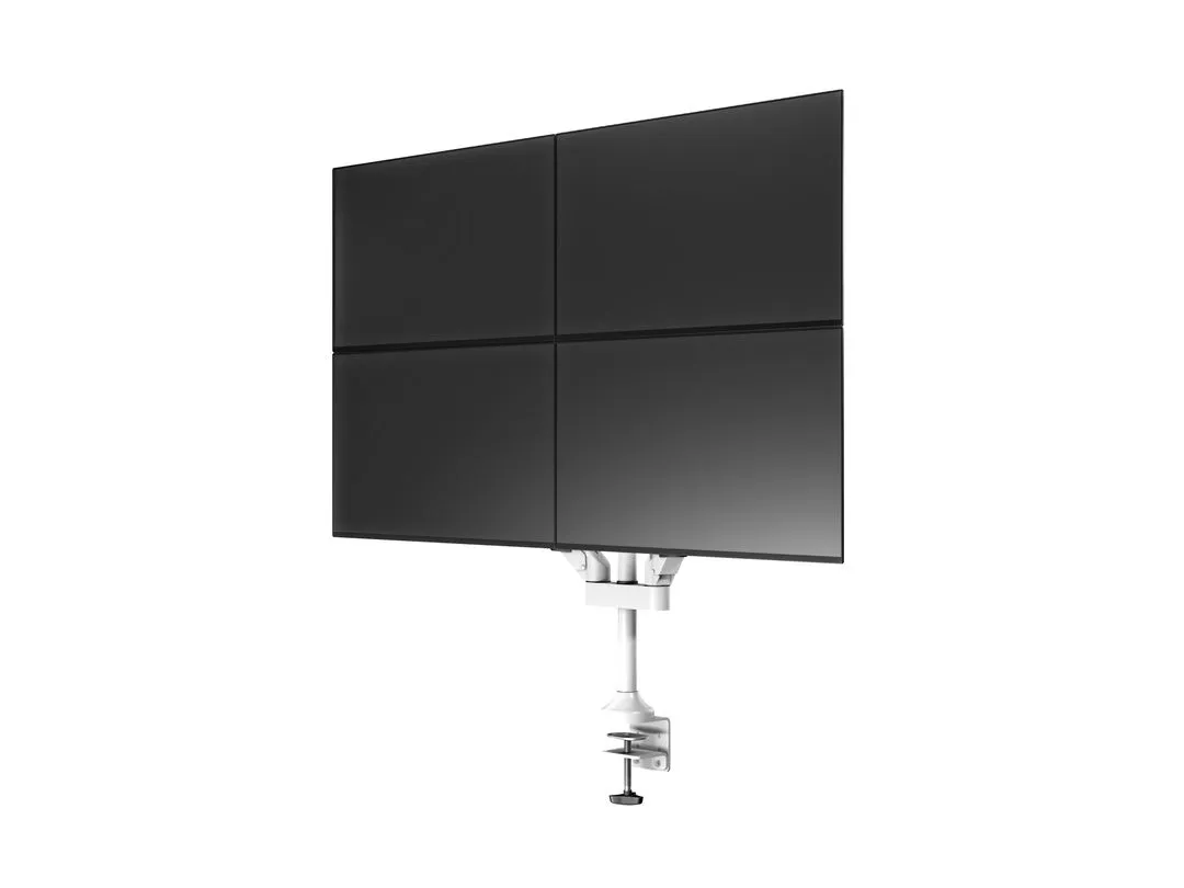 Multibrackets VESA Gas Lift Arm Quad Monitor Arm, for 4 monitors, 15-32", with gas spring, 40kg, White
