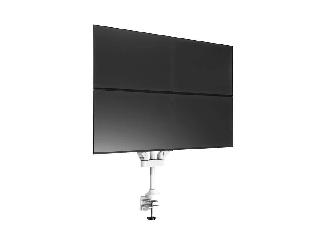 Multibrackets VESA Gas Lift Arm Quad Monitor Arm, for 4 monitors, 15-32", with gas spring, 40kg, White