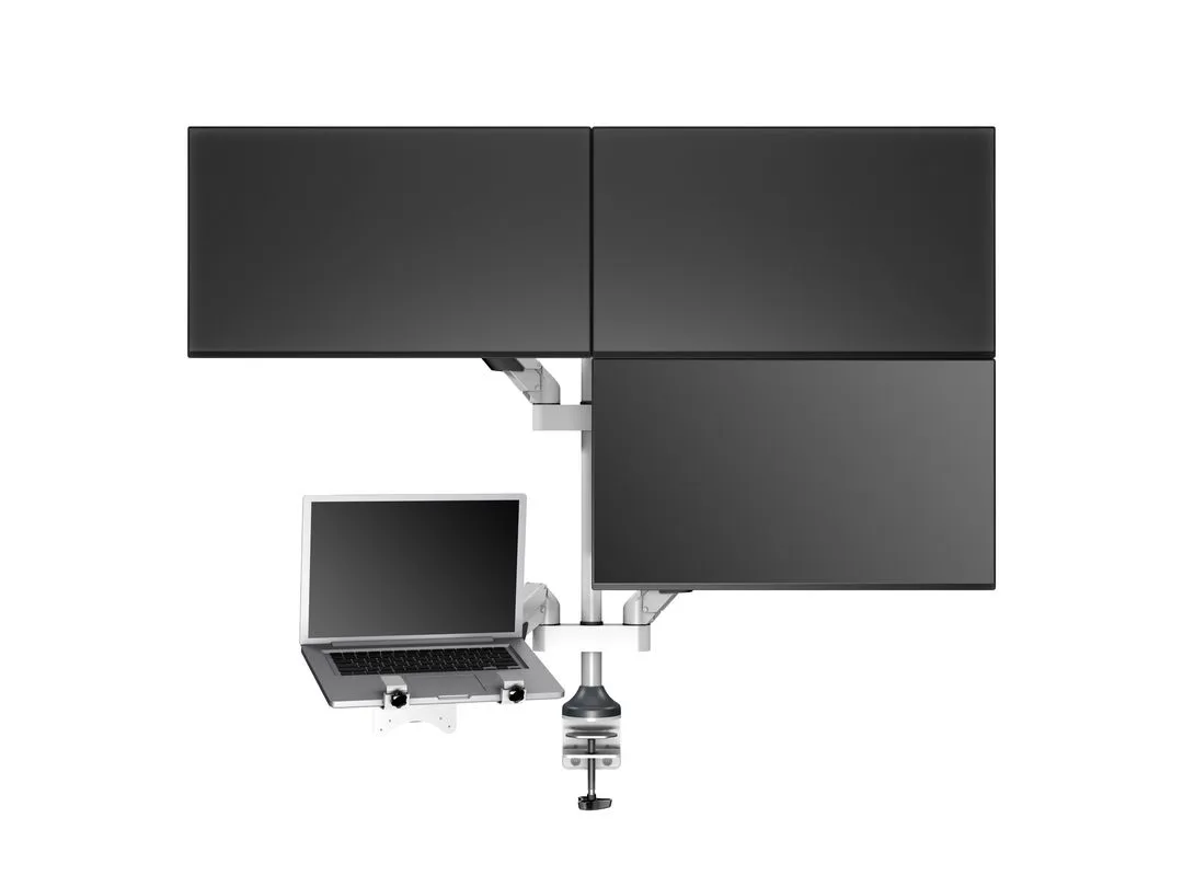 Multibrackets VESA Gas Lift Arm Quad Monitor Arm, for 4 monitors, 15-32", with gas spring, 40kg, White