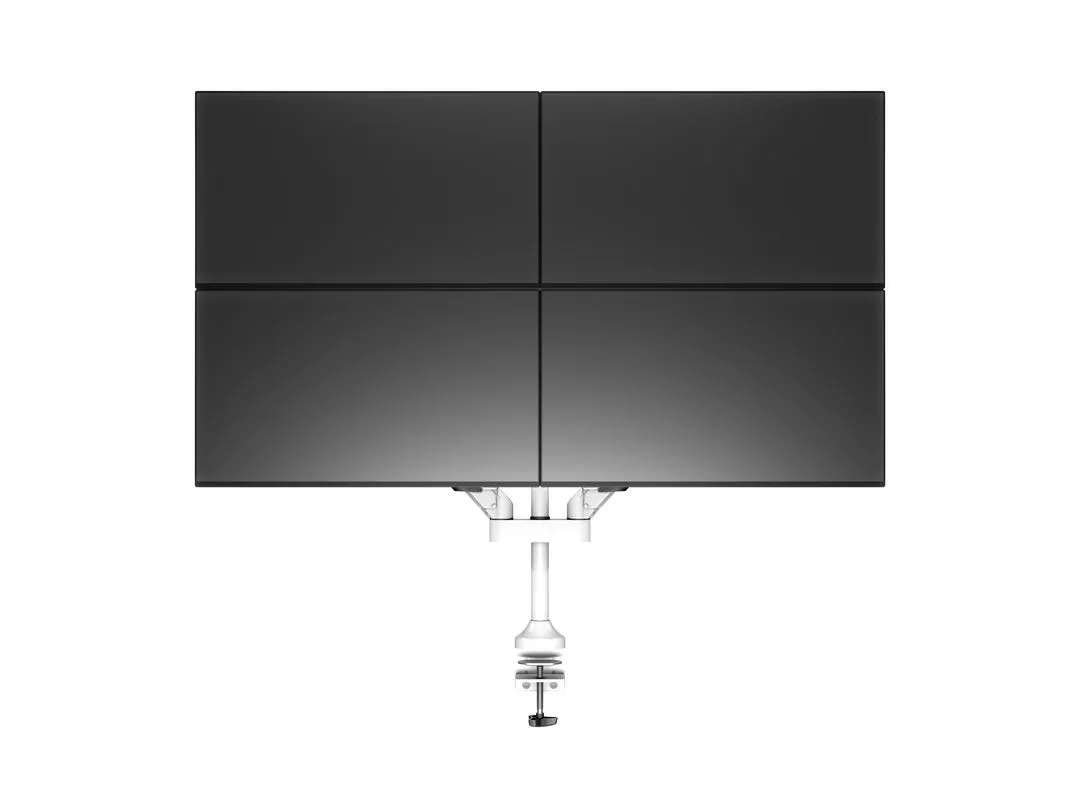 Multibrackets VESA Gas Lift Arm Quad Monitor Arm, for 4 monitors, 15-32", with gas spring, 40kg, White