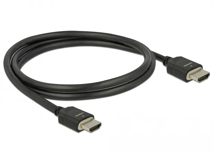 De-Lock HDMI – HDMI 2.1 - cable, 1 m, Black