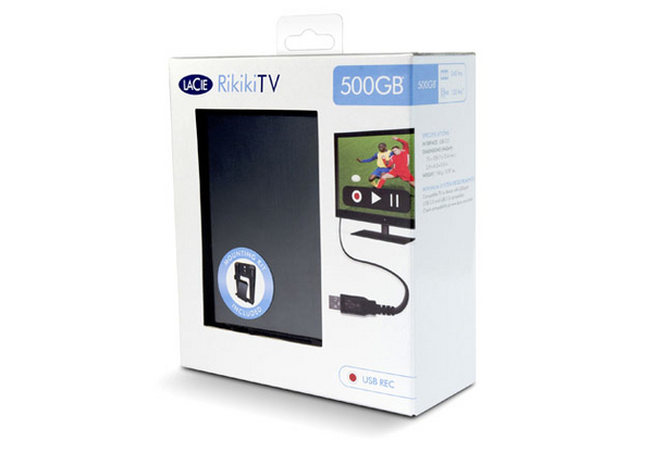 LaCie Rikiki TV - Kiintolevyasema - 500 Gt - ulkoinen ( kannettava ) - USB 2.0