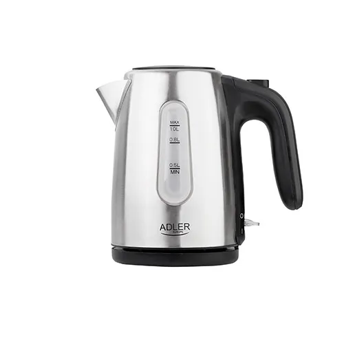 Adler AD 1273 kettle, 1.0L, 1200W, Black/Hazelnut