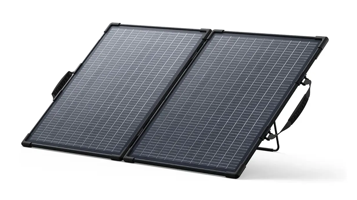Anker SOLIX PS100 dubbelsidig b&auml;rbar solpanel, 100 W, svart