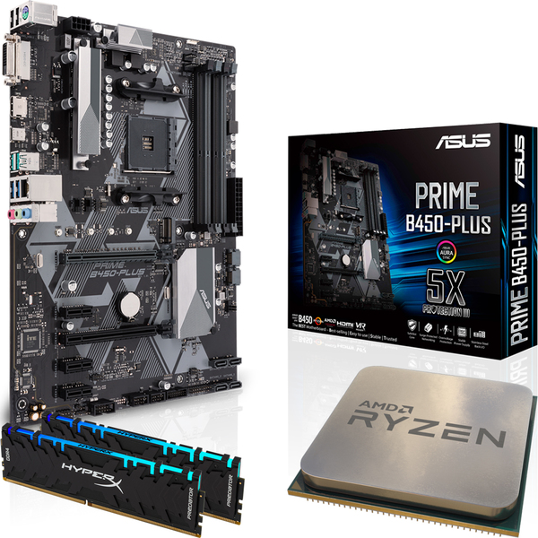 Bundle + Kingston 16GB HyperX Predator DDR4 + AMD Ryzen 5 2600 + Wraith Stealth Cooler