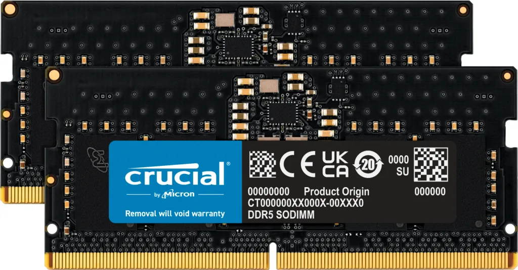 16GB Kit 2x8GB DDR5-4800 SODIMM