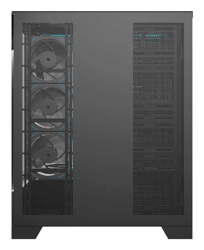 DARKFLASH DY451L PRO Midi-Tower Case with window and RGB lighting, Black