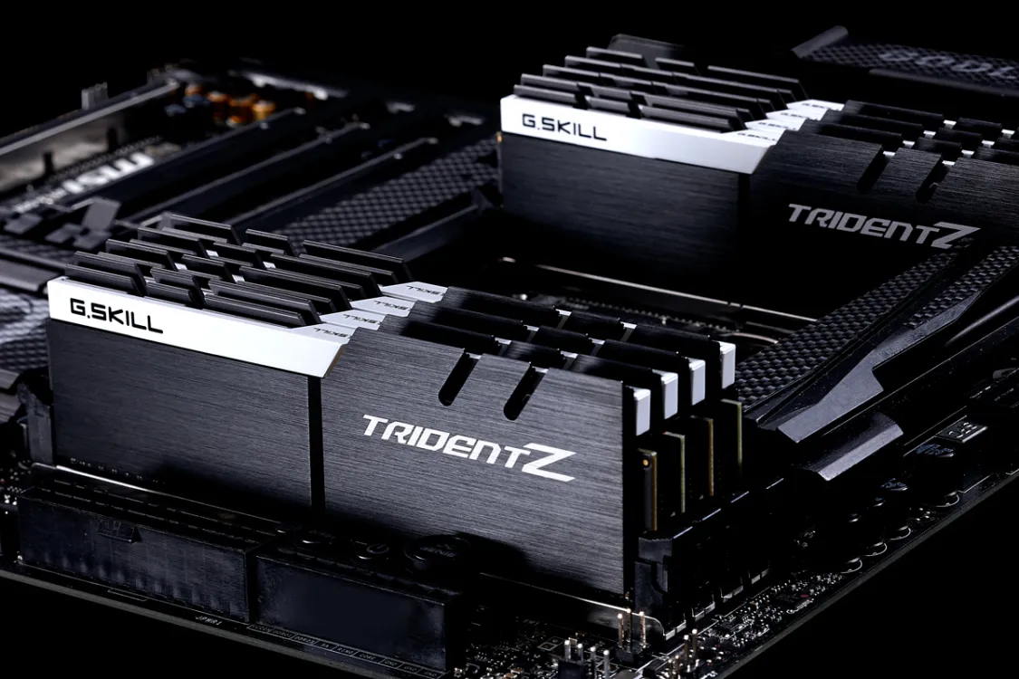 G.SKILL Trident Z 64GB (4 x 16GB) DDR4 3600 MHz, CL17 Memory, Black/White (XMP)