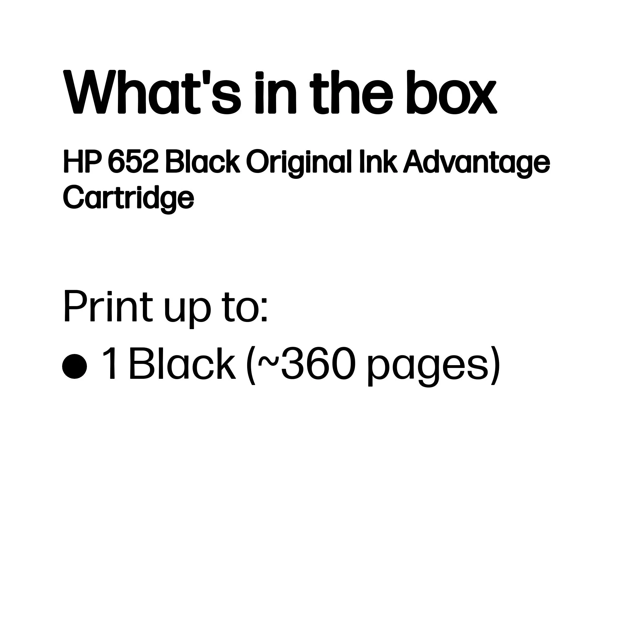 Ink 652 Black