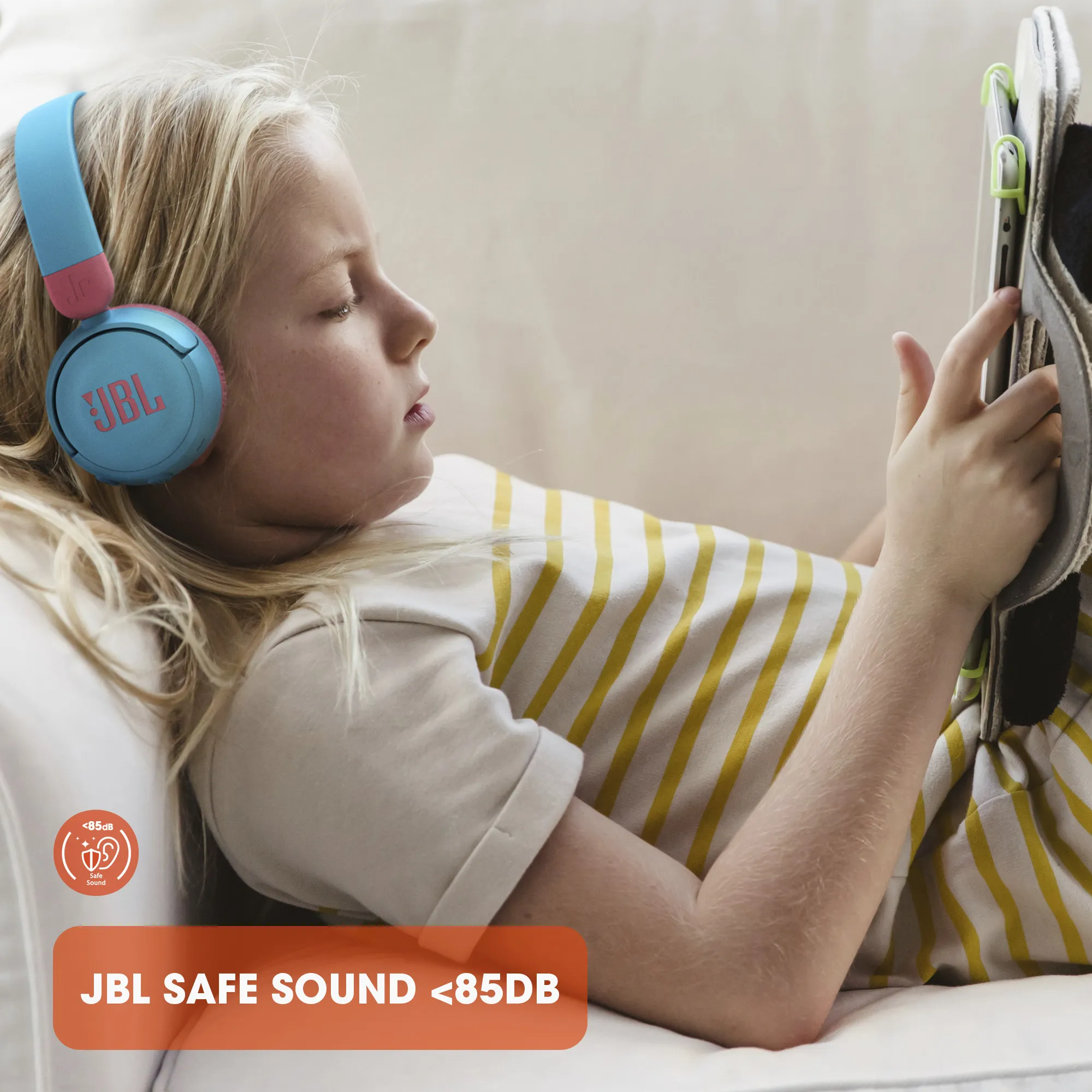 JBL JR310BT -langattomat kuulokkeet, sininen