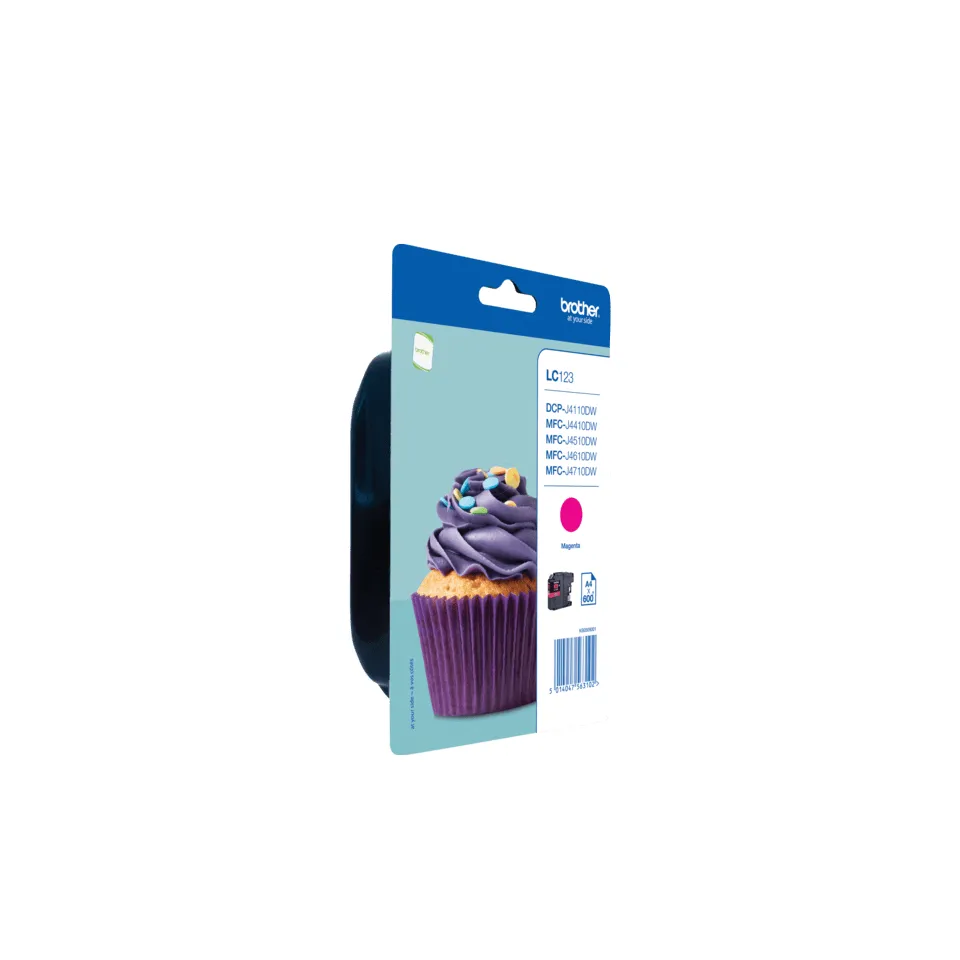 Brother LC-123MBP ink cartridge, 11 ml, Magenta