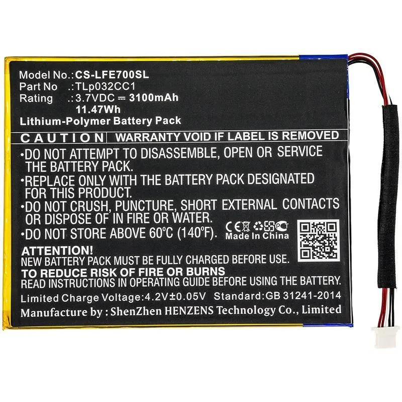 Battery for LeapFrog Tablet