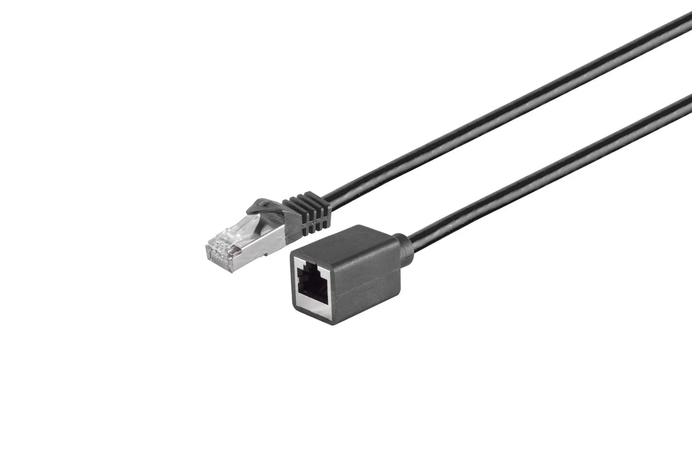 MicroConnect Cat7 S/FTP - network extension cable, 1 m, Black
