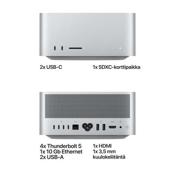Apple Mac Studio M5 Max (18/32) 36 Gt, 512 Gt -tietokone