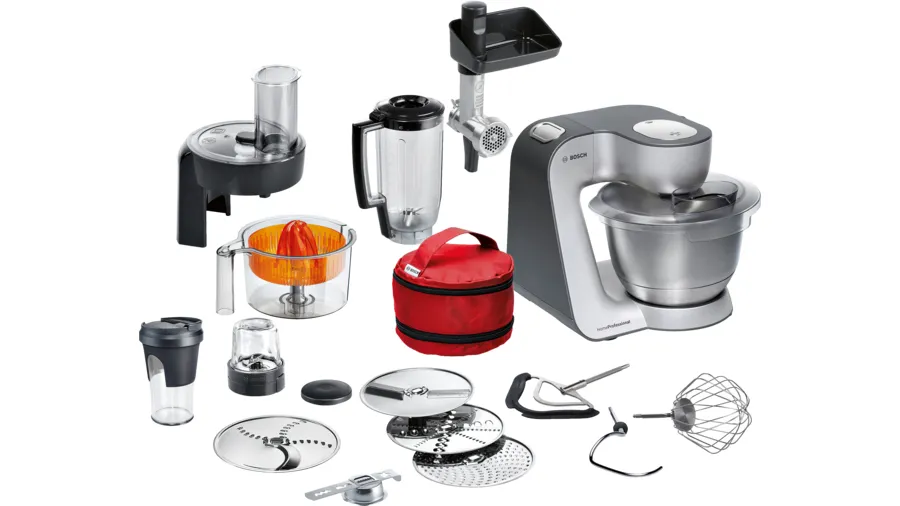 Bosch MUM59S81DE Stand mixer, 1000 W, 3.9 L, Black/Stainless steel