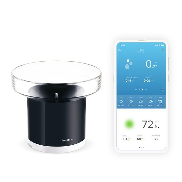 Netatmo Rain Gauge - Wi-Fi regnm&auml;tare f&ouml;r din v&auml;derstation