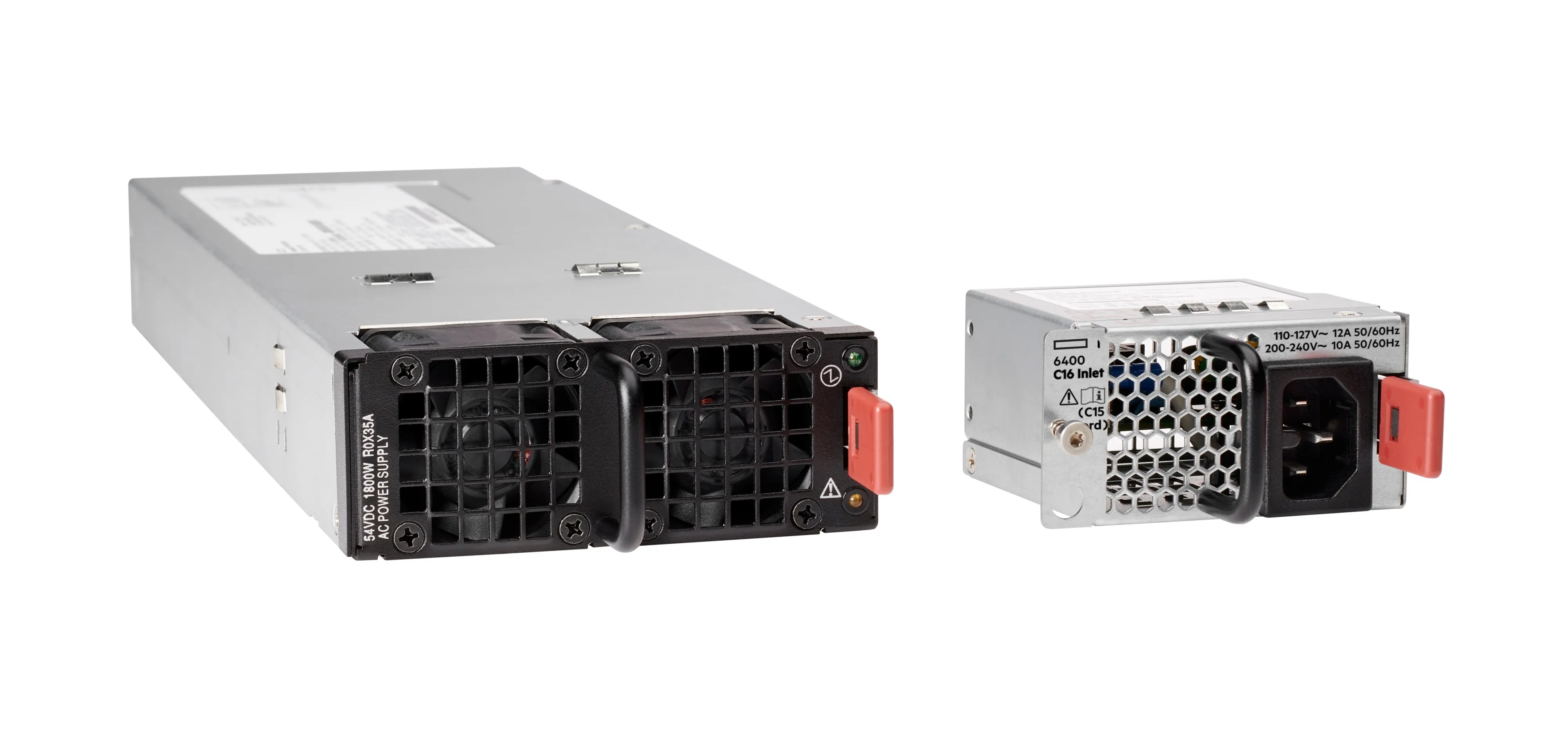 HPE Aruba 6400 - With C16 Inlet Adapter - virtal&auml;hde - k&auml;yt&ouml;naikainen kytkent&auml; (sis&auml;&auml;n asetettava moduuli) - AC/DC - 1800 watt - Eurooppa malleihin P/N: R0X26A,