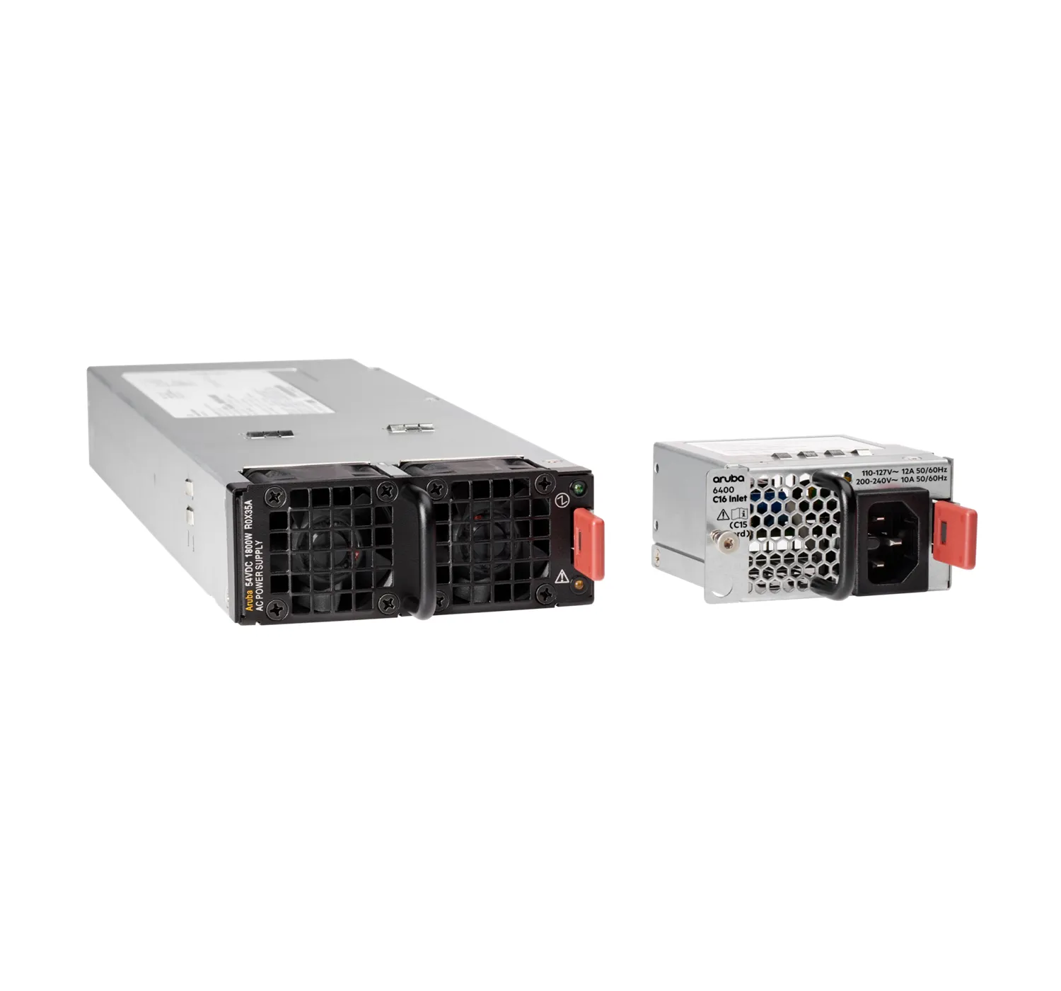HPE Aruba 6400 - With C16 Inlet Adapter - virtal&auml;hde - k&auml;yt&ouml;naikainen kytkent&auml; (sis&auml;&auml;n asetettava moduuli) - AC/DC - 1800 watt - Eurooppa malleihin P/N: R0X26A,