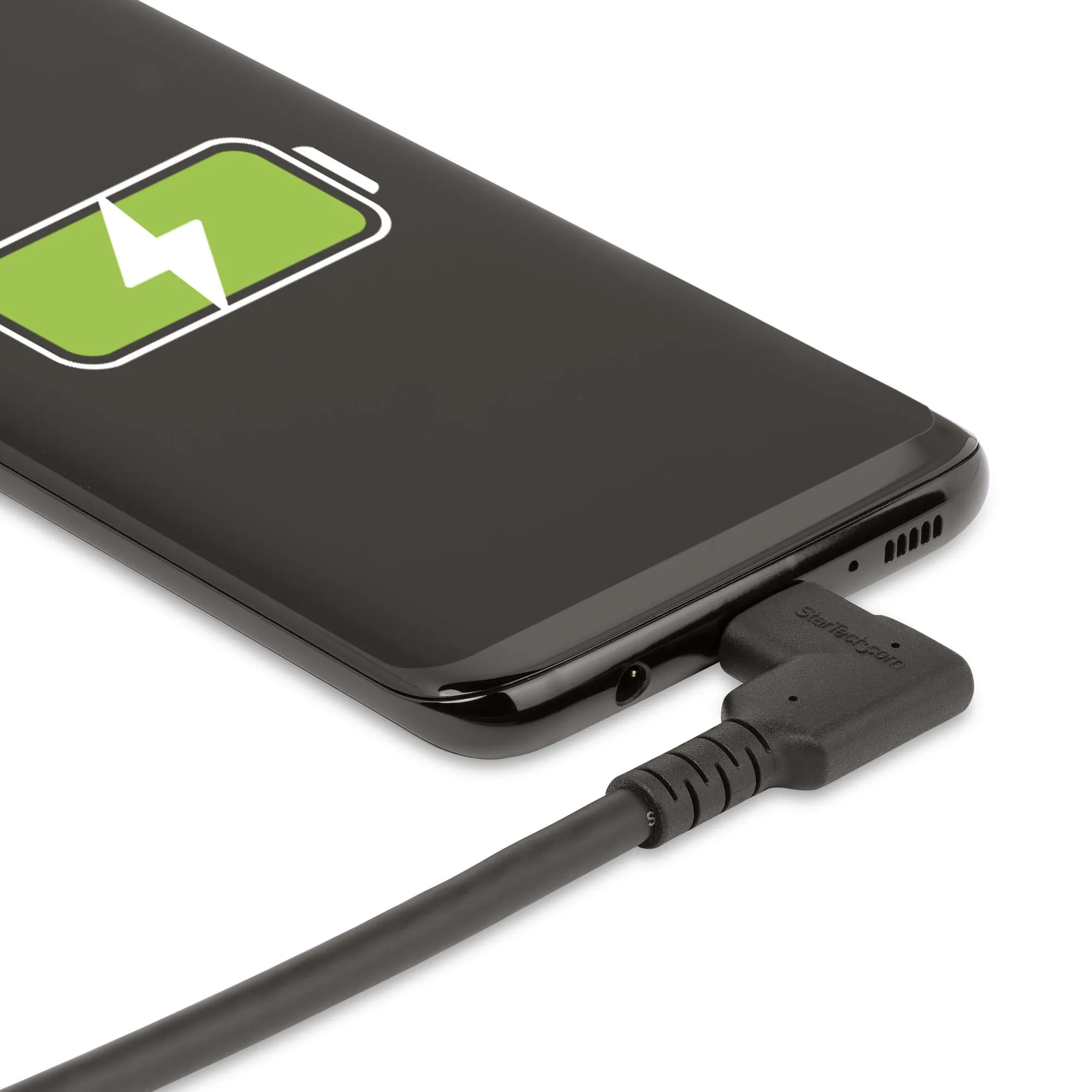 RUGGED RIGHT ANGLE USB-C CABLE - USB C TO C CABLE - 90 DEGREES