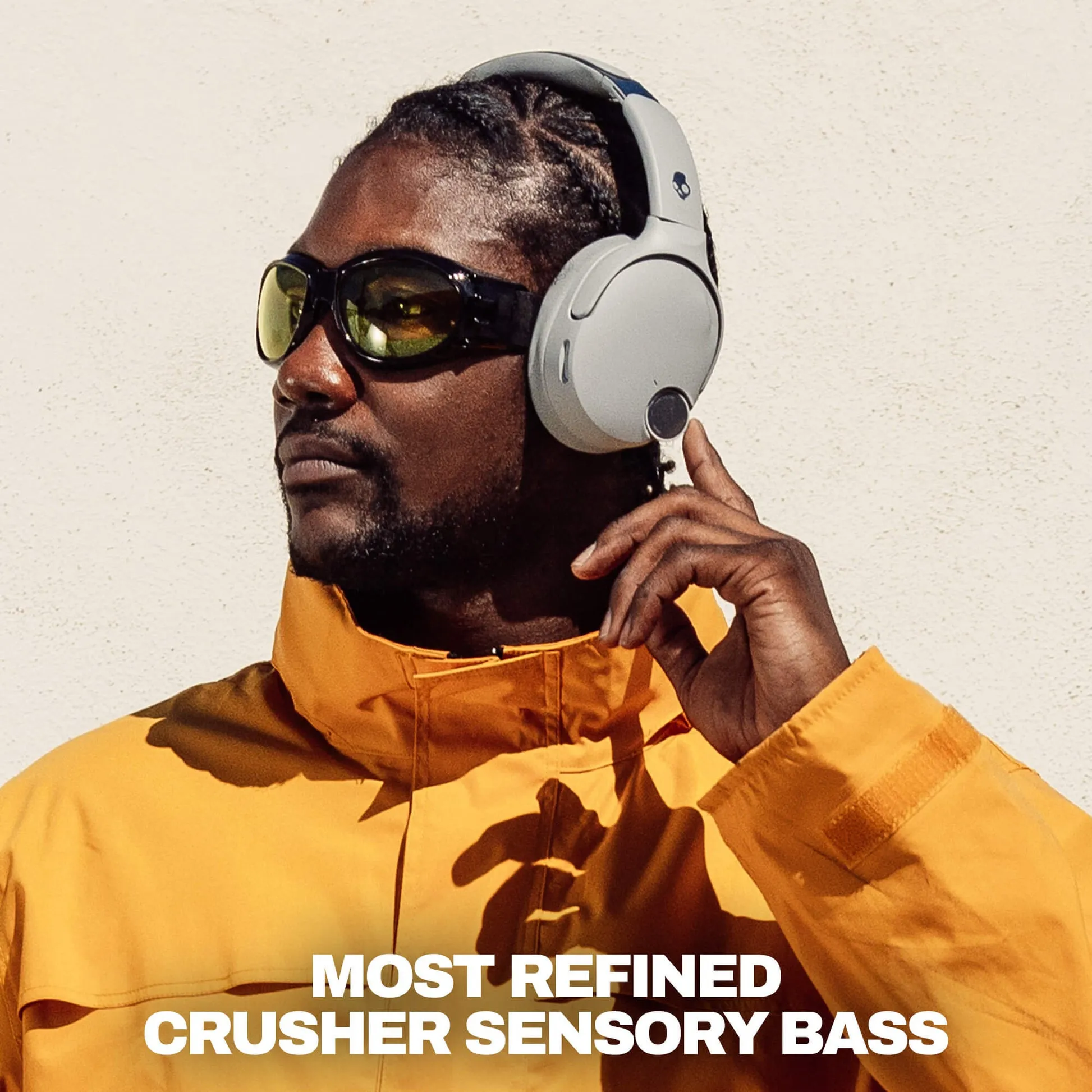 Skullcandy Crusher 1080 ANC -langattomat kuulokkeet, harmaa