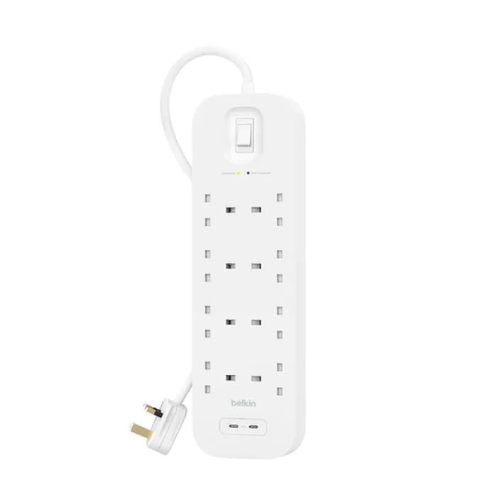 Surge Protection USB-C 8 Outlet Dual USB-C 30W PD