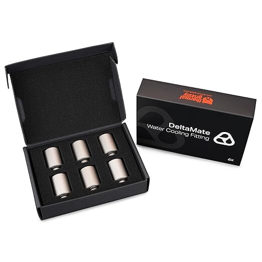 Thermal Grizzly DeltaMate MF28, Extender Fitting, 28 mm, Matt Nickel