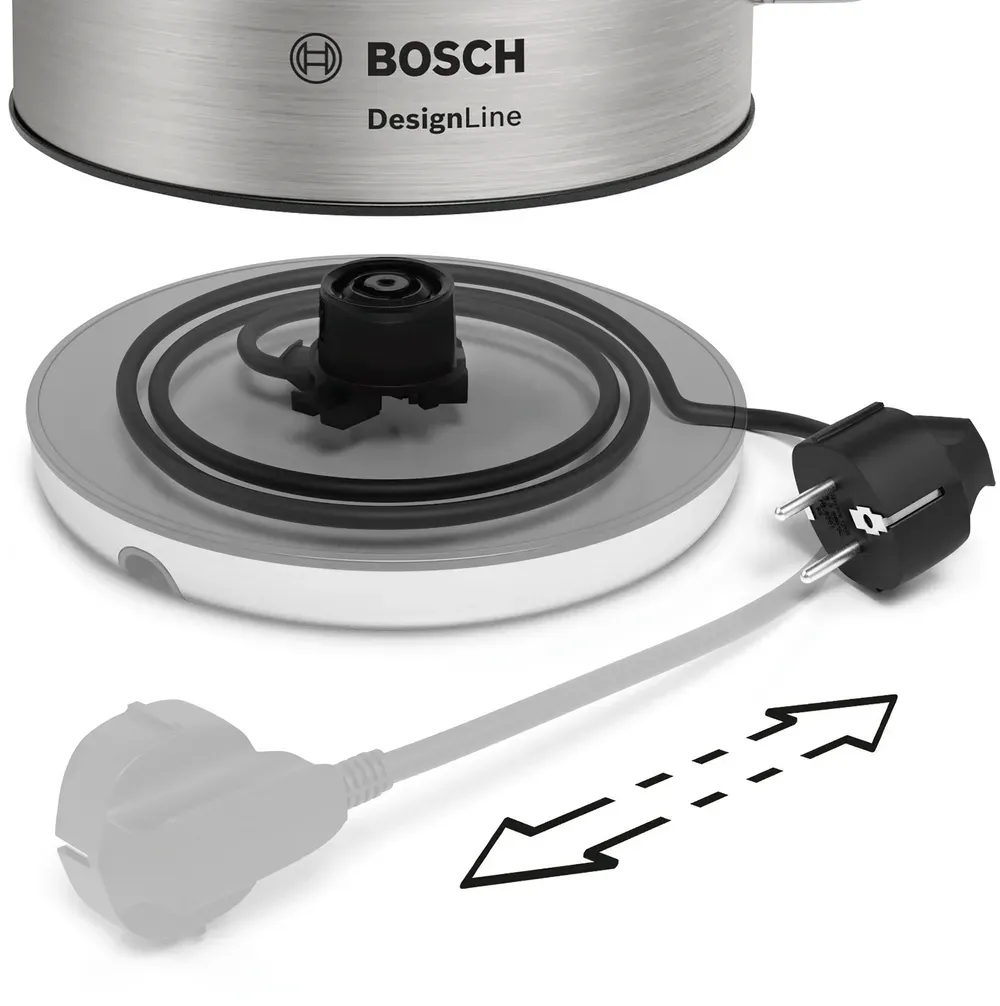 Bosch DesignLine TWK4P440 - vattenkokare, st&aring;l