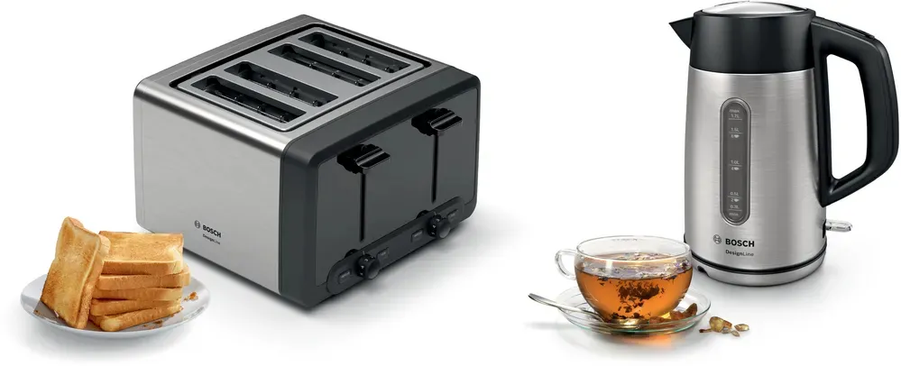Bosch DesignLine TWK4P440 - vattenkokare, st&aring;l