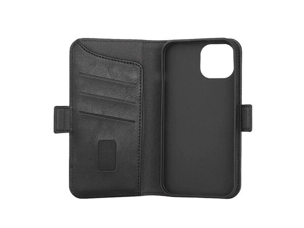 GEAR Wallet MagSeries, iPhone 15 -lompakkokotelo, Musta