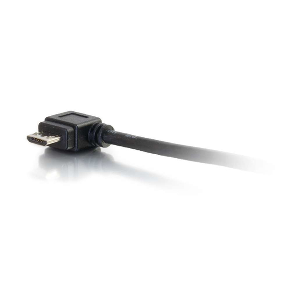C2G Mobile Device USB Micro-B to USB Device OTG Adapter Cable - USB sovitin - USB (uros) to Micro-USB Type B (naaras) - 15 cm - musta