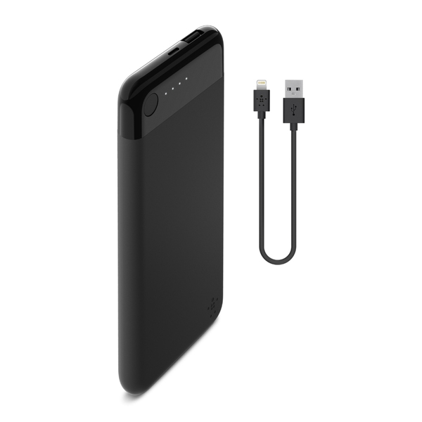 Belkin BOOST CHARGE with Lightning Connector, 2xUSB/A, 5000 mAh, musta
