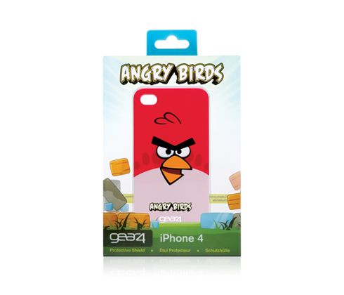 Gear4 Angry Birds, iPhone 4/4s -suojakuori, Punainen/Valkoinen