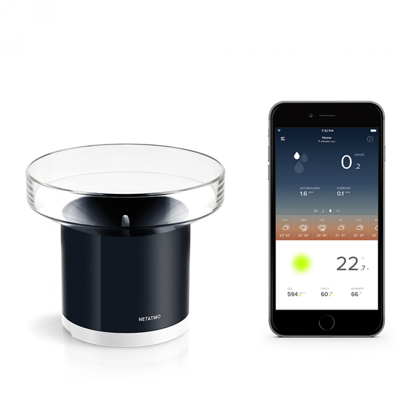 Netatmo Rain Gauge - Wi-Fi regnm&auml;tare f&ouml;r din v&auml;derstation
