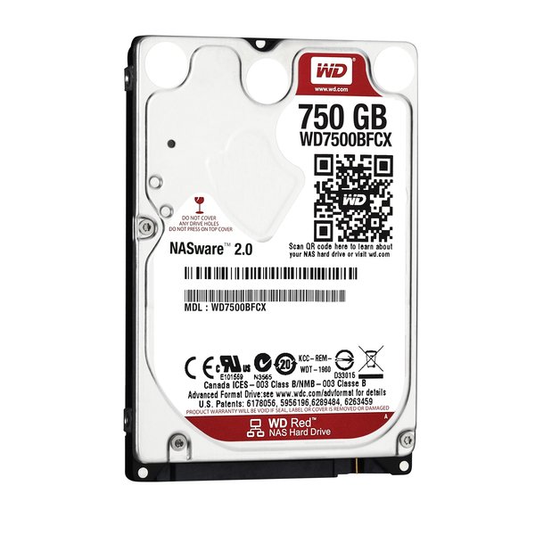 Western Digital 750GB Red, 2.5", 16MB - HDD