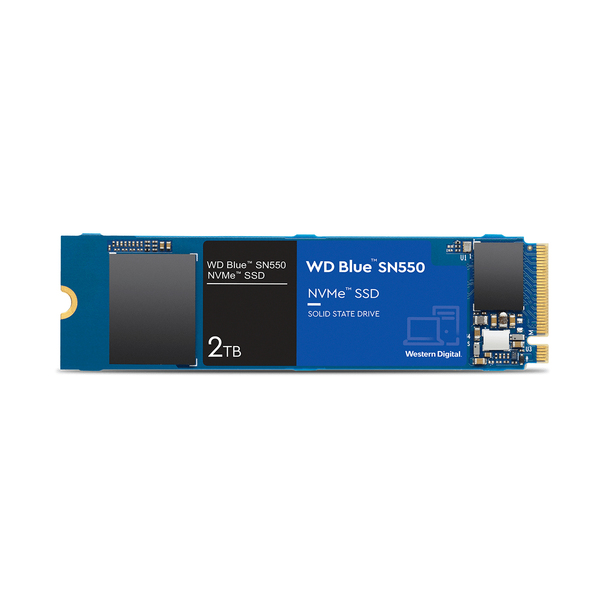 WD Blue SN550 2 TB, NVMe, PCIe 3.0, M.2 2280 - SSD