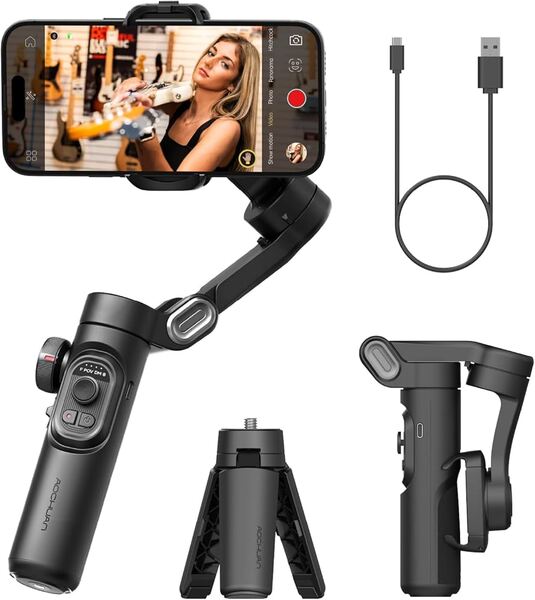 AOCHUAN XE AI Sensor- Smartphone Gimbal, Black