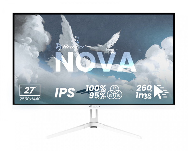 Arozzi Nova 27" QHD, IPS, 260Hz, HDR gamingsk&auml;rm