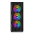 Sharkoon VK4 Rainbow Midi-Tower Case with RGB lighting, Black