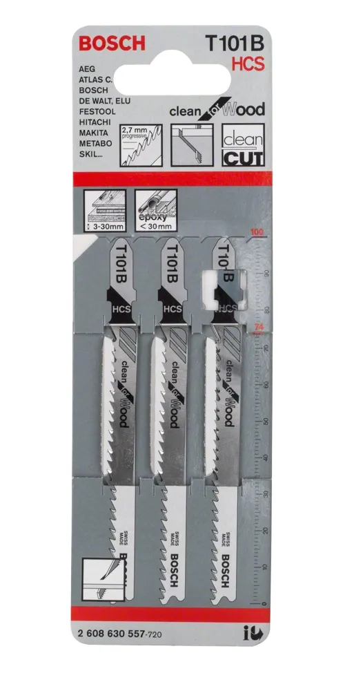 Bosch clean for Wood T 101 B Stiksavsklinge Stiksav